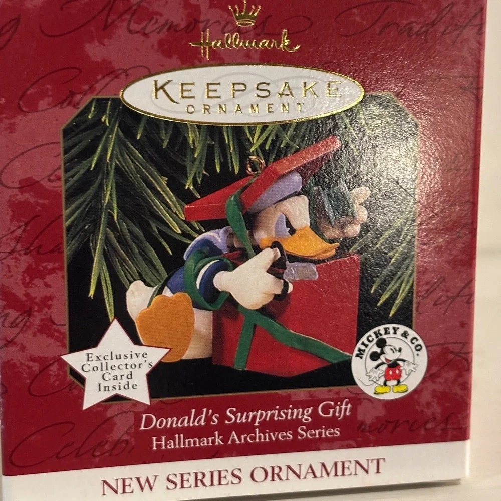 Hallmark Keepsake 1997 Donald's Surprising Gift Archives Series Ornament QXD4025